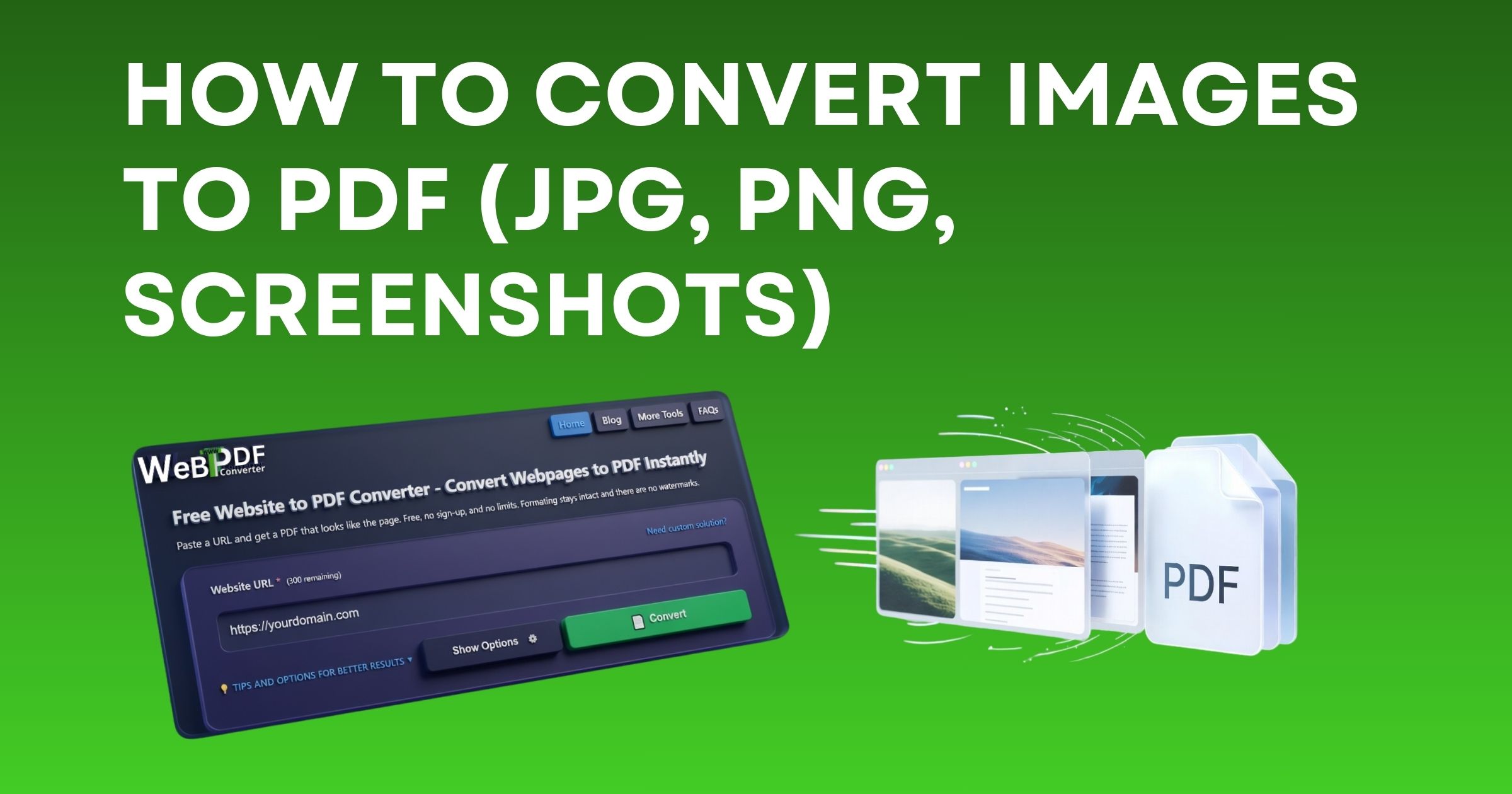 How to Convert Images to PDF (JPG, PNG, Screenshots): Combine Multiple Photos into One PDF